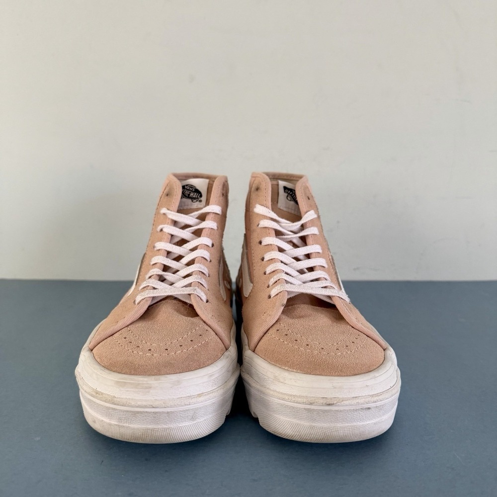 Vans Sentry Sk8-Hi Dusty Rose Pink Suede Canvas Platform‎ Lug Sole Sneakers - Picture 2 of 9